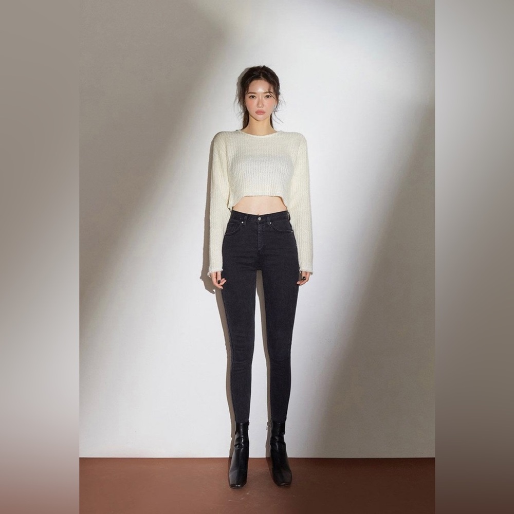 Chuu fleece lined skinny -5kg jeans Vol. 119